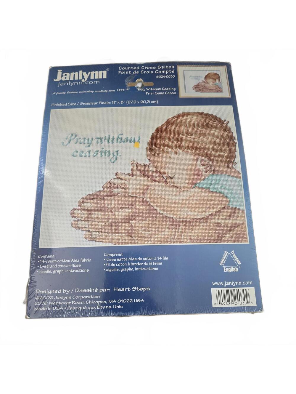 Janlynn Counted Cross Stitch Kit "Pray Without Ceasing" / 11" x 8" / #24-30